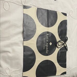 Kate Spade Black and Cream Circle Tote